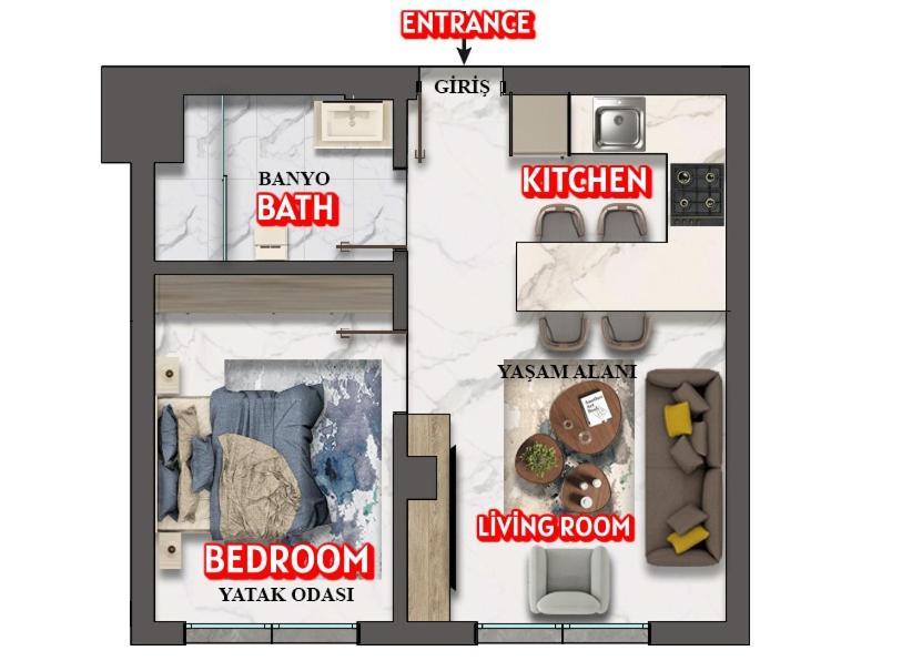 Goelhisar Mavi Konak Apart Otel Eksteriør billede