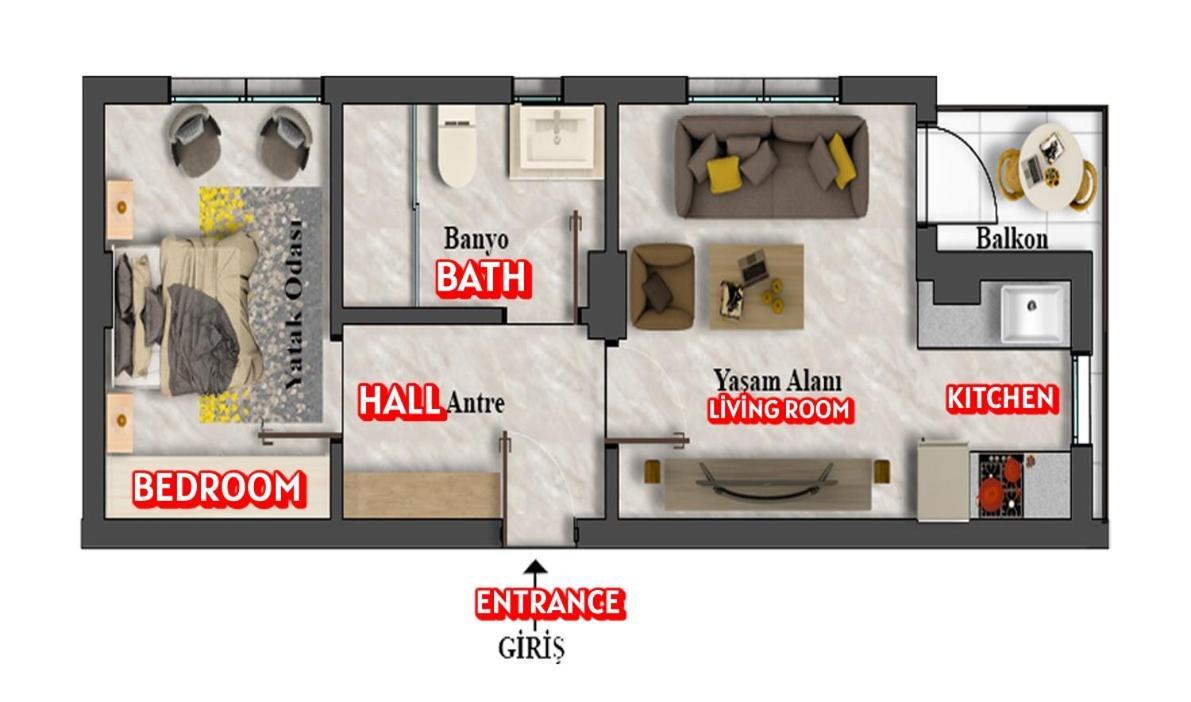 Goelhisar Mavi Konak Apart Otel Eksteriør billede